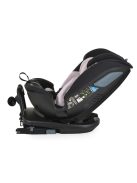 GRAVITY I-size autós ülés 40-150cm, SPS, forgatható talp, pamut huzat PINK