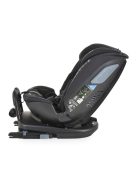 GRAVITY I-size autós ülés 40-150cm, SPS, forgatható talp, pamut huzat FEKETE