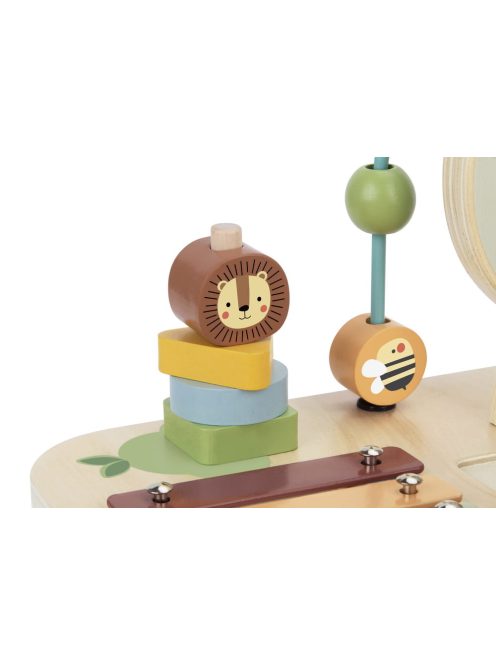 TOOKY Toy MONTESSORI asztalka AFRIKAI állatos PASZTEL