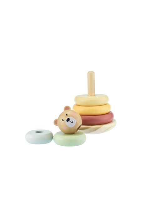 TOOKY Toy fatorony MACI, montessori, karikák PASZTEL