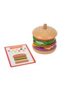 TOOKY Toy fa hamburger készítő szett