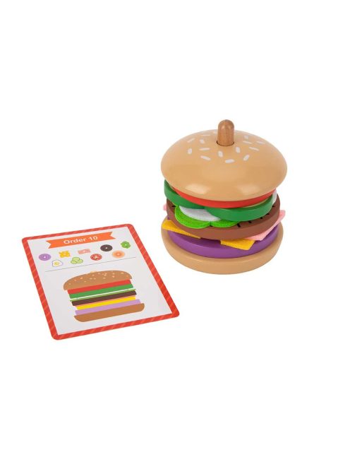 TOOKY Toy fa hamburger készítő szett