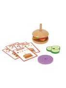 TOOKY Toy fa hamburger készítő szett