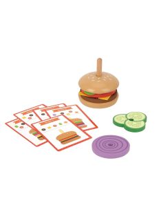 TOOKY Toy fa hamburger készítő szett