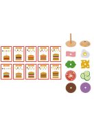 TOOKY Toy fa hamburger készítő szett