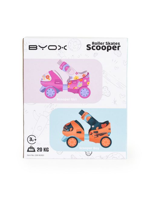 SCOOPER 4 kerekű görkori állítható méret:22-30 PINK