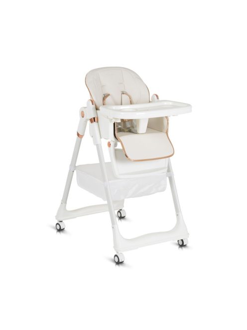 LINDO multifunkciós etetőszék kiegészítőkkel (előke, kanál, villa) FEHÉR