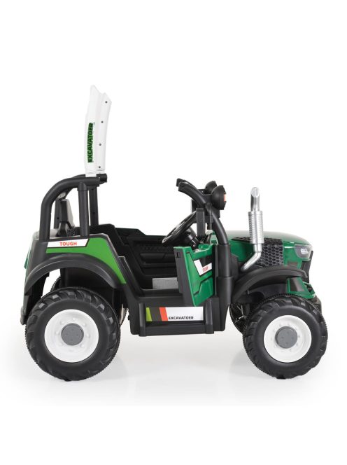BO HARVEST traktor, elektromos, 2motoros ZÖLD
