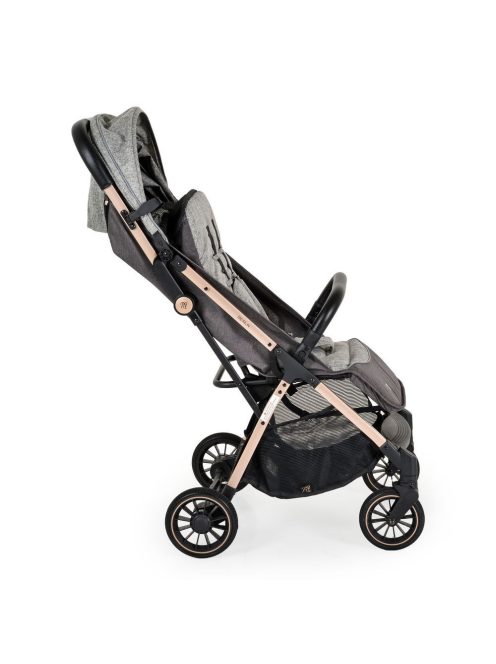 BERLIN PRÉMIUM utazó babakocsi, 1 gombbal csukható, 22kg SZÜRKE