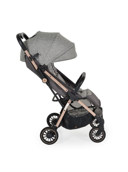 BERLIN PRÉMIUM utazó babakocsi, 1 gombbal csukható, 22kg SZÜRKE