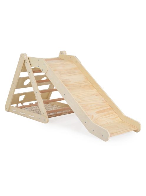 PIKLER 3in1 fa MÁSZÓKA és CSÚSZDA Montessori 155*57cm NATUR