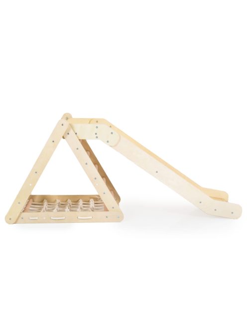 PIKLER 3in1 fa MÁSZÓKA és CSÚSZDA Montessori 155*57cm NATUR