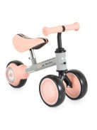 WEE mini futóbicikli 3 kerekű járgány, elöl 2 kerék, világító hátsó kerékkel PINK/rózsa