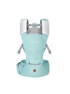   MISTRAL bébi hordozó 3 poziciós, ergonomikus, hálós TÜRKIZ
