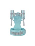 MISTRAL bébi hordozó 3 poziciós, ergonomikus, hálós TÜRKIZ