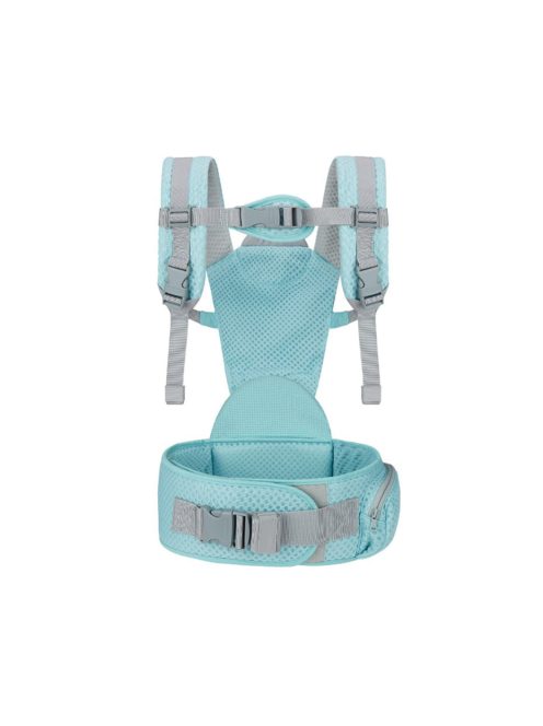 MISTRAL bébi hordozó 3 poziciós, ergonomikus, hálós TÜRKIZ