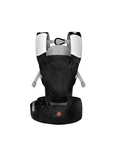   MISTRAL bébi hordozó 3 poziciós, ergonomikus, hálós FEKETE