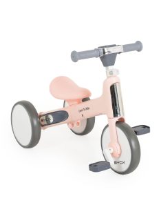   LEARN-to-Ride mini futóbicikli 3 kerekű tricikli, összecsukható PINK/rózsa