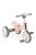 LEARN-to-Ride mini futóbicikli 3 kerekű tricikli, összecsukható PINK/rózsa