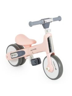   LEARN-to-Ride mini futóbicikli 3 kerekű tricikli, összecsukható PINK/rózsa