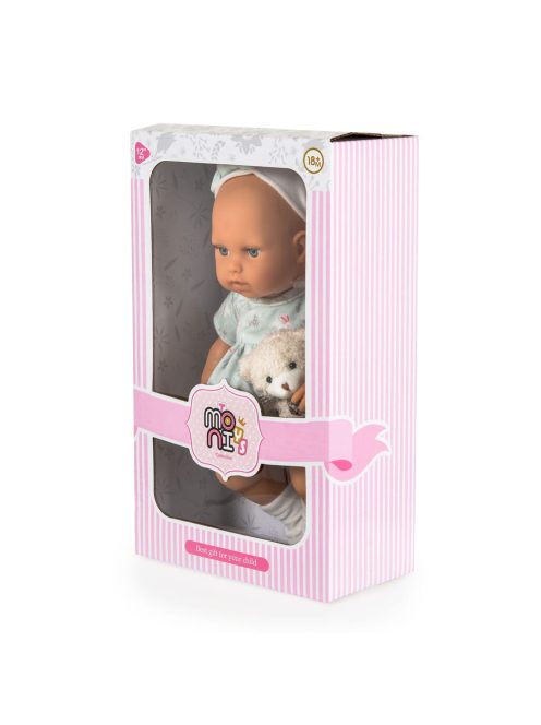 BABA 30cm újszülött macival MENTA