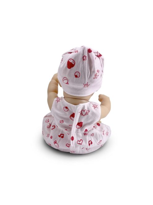 BABA 30cm újszülött macival PINK