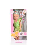 BABA 38cm hajasbaba tündér ZÖLD