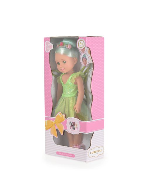 BABA 38cm hajasbaba tündér ZÖLD