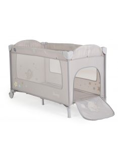   MONI Sleepy összecsukható luxus utazóágy 2 szint+pelenkázó+ játék SZÜRKE
