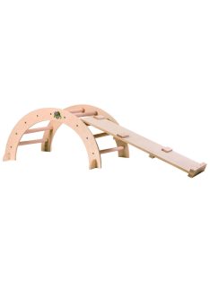   PIKLER fa MÁSZÓHÍD rámpával  Montessori  79*40cm+92cm rámpa NATUR