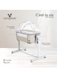   CEST LA VIE babaöböl távirányítóval, ringató funkcióval BÉZS