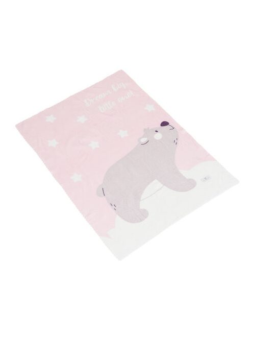 Takaró 75x100 cm Dreamy bear PINK