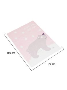 Takaró 75x100 cm Dreamy bear PINK