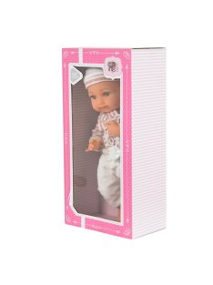 BABA 36cm csíkos szett cumival RÓZSA