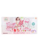 BABA játékszett 36 cmes LÁNY babával delux playset PINK
