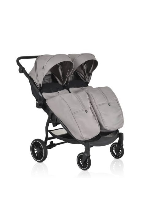 MONI TWINGO Iker babakocsi lábzsákkal VSZÜRKE/SILVER