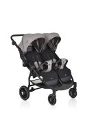 MONI TWINGO Iker babakocsi lábzsákkal VSZÜRKE/SILVER