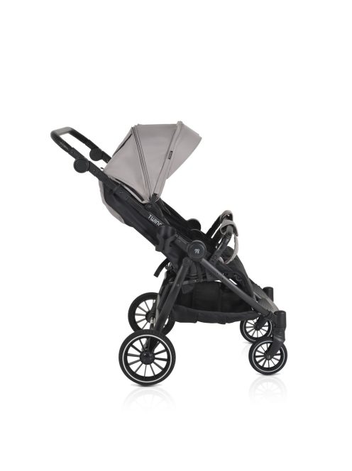 MONI TWINGO Iker babakocsi lábzsákkal VSZÜRKE/SILVER