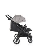 MONI TWINGO Iker babakocsi lábzsákkal VSZÜRKE/SILVER