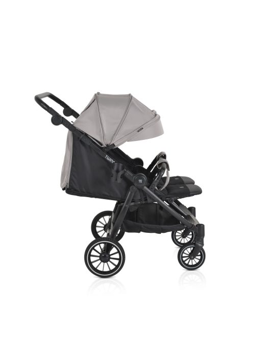 MONI TWINGO Iker babakocsi lábzsákkal VSZÜRKE/SILVER