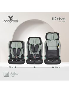 iDRIVE autós ülés 76-150cm TWILL ZÖLD