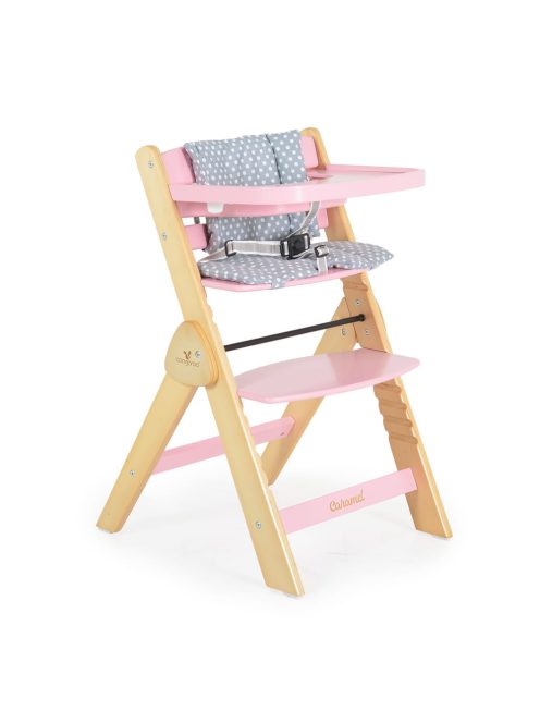 CARAMEL fa etetőszék 15kg-ig terhelhető PINK