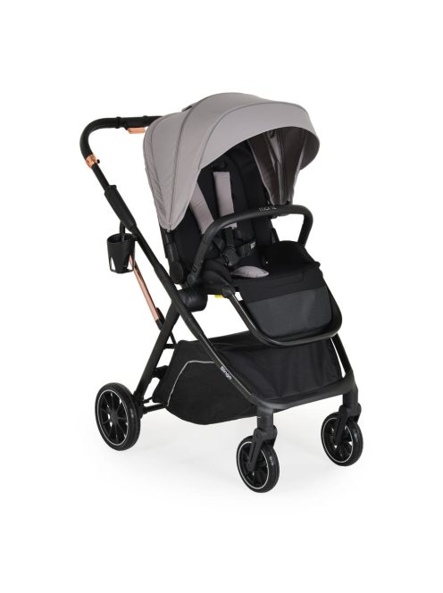 BINGO babakocsi 22kg-ig, sport vázzal, összecsukható 2 irányban STEEL/EZÜSTSZÜRKE