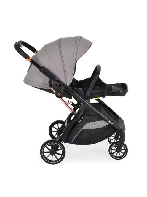 BINGO babakocsi 22kg-ig, sport vázzal, összecsukható 2 irányban STEEL/EZÜSTSZÜRKE