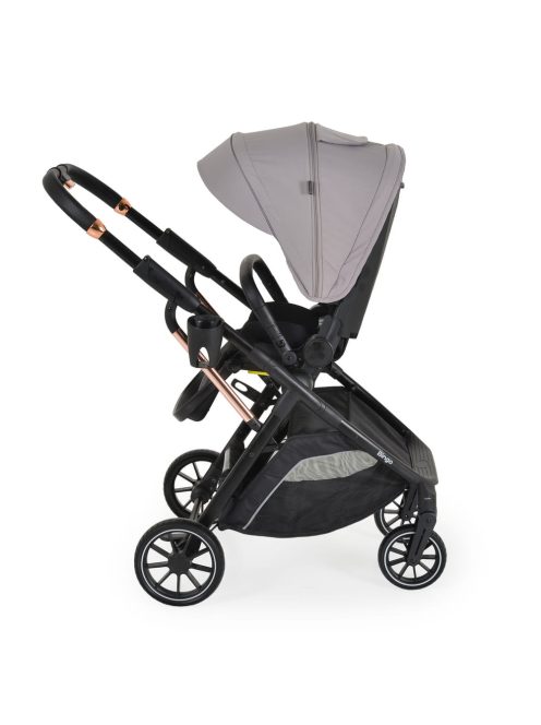 BINGO babakocsi 22kg-ig, sport vázzal, összecsukható 2 irányban STEEL/EZÜSTSZÜRKE