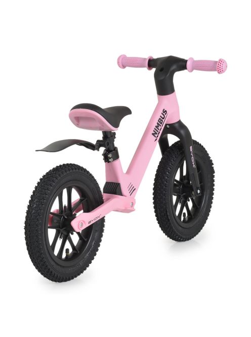 NIMBUS futóbicikli 12es fújható, világító kerekekkel PINK