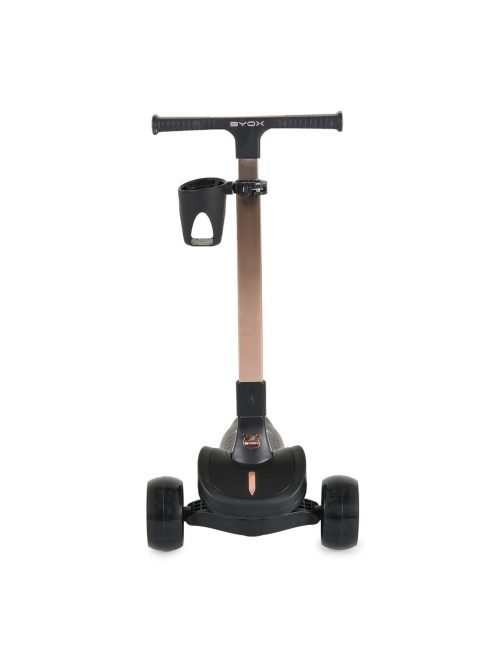 AERO roller, összecsukható, 50kg-ig, 3 kerekű, arany váz FEKETE