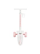 AERO roller, összecsukható, 50kg-ig, 3 kerekű, váza fehér/RÓZSASZÍN