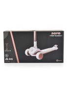 AERO roller, összecsukható, 50kg-ig, 3 kerekű, váza fehér/RÓZSASZÍN