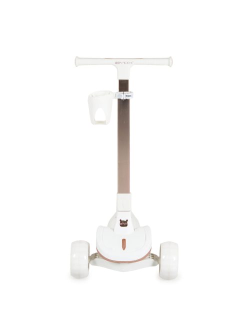 AERO roller, összecsukható, 50kg-ig, 3 kerekű, arany váz FEHÉR